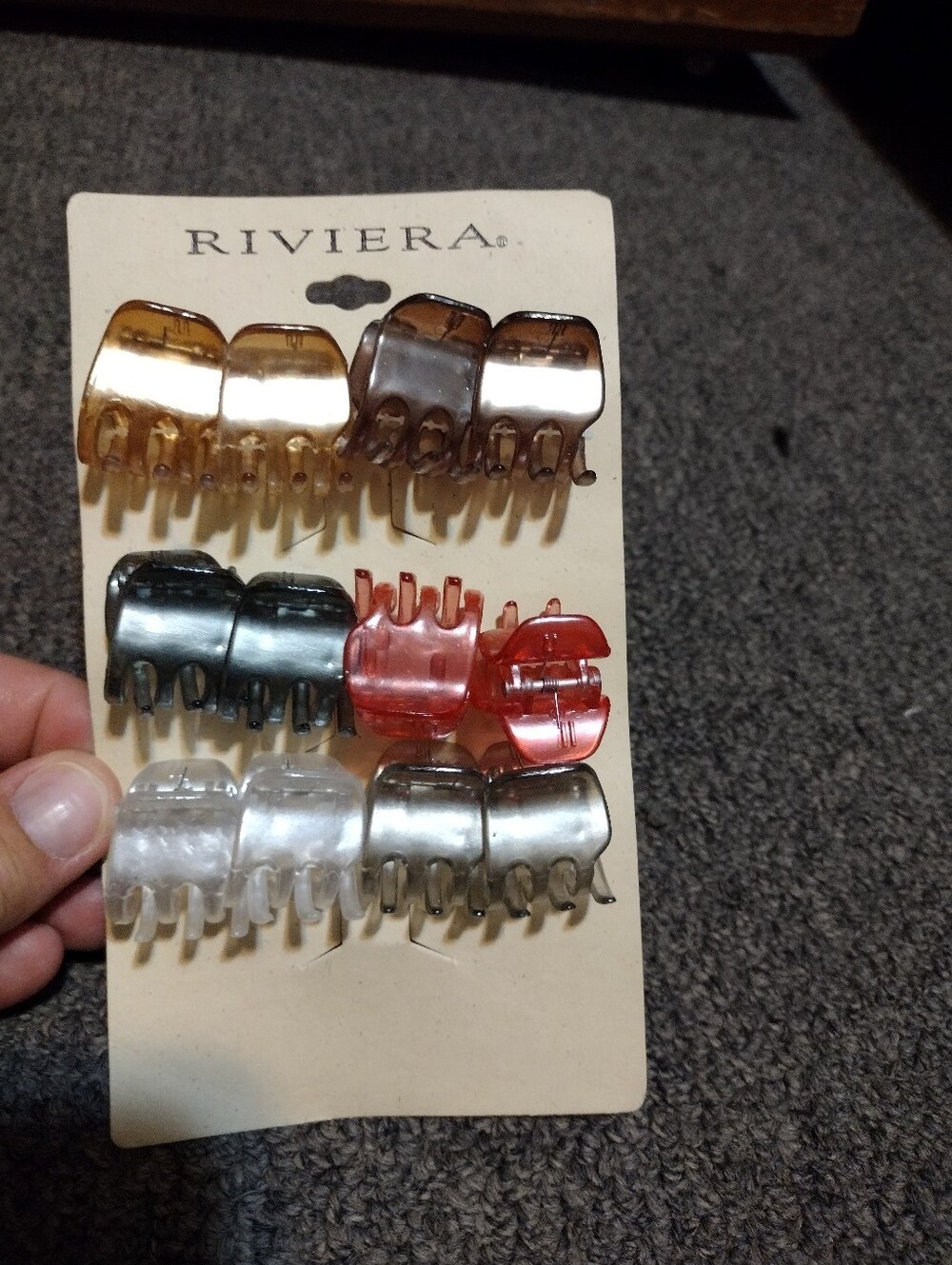Riviera Multi-Color Mini Hair Claw Clip Set
